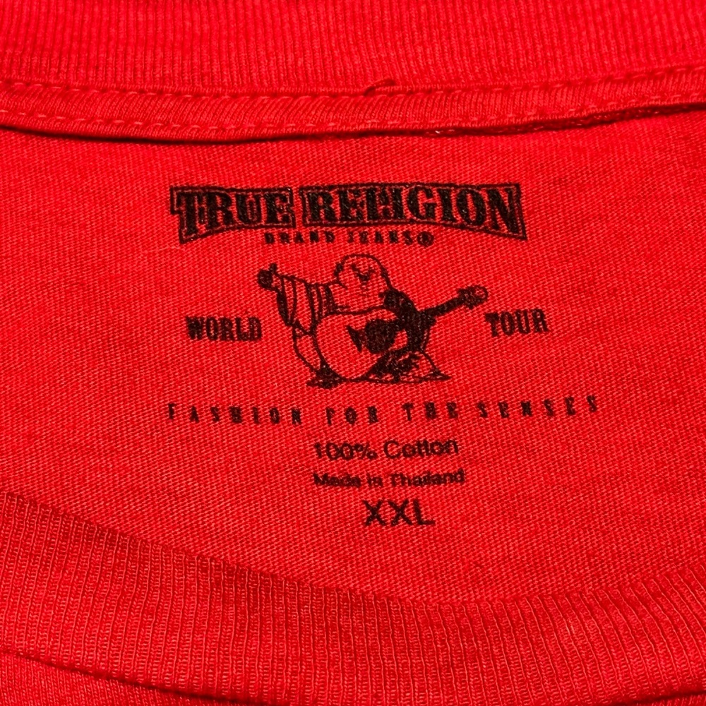 True Religion Buda Tee shirt Men’s XXL 2XL Red